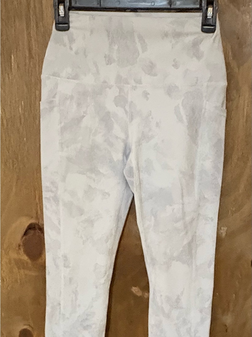 RBX Light Gray Marble Print Capri Leggings